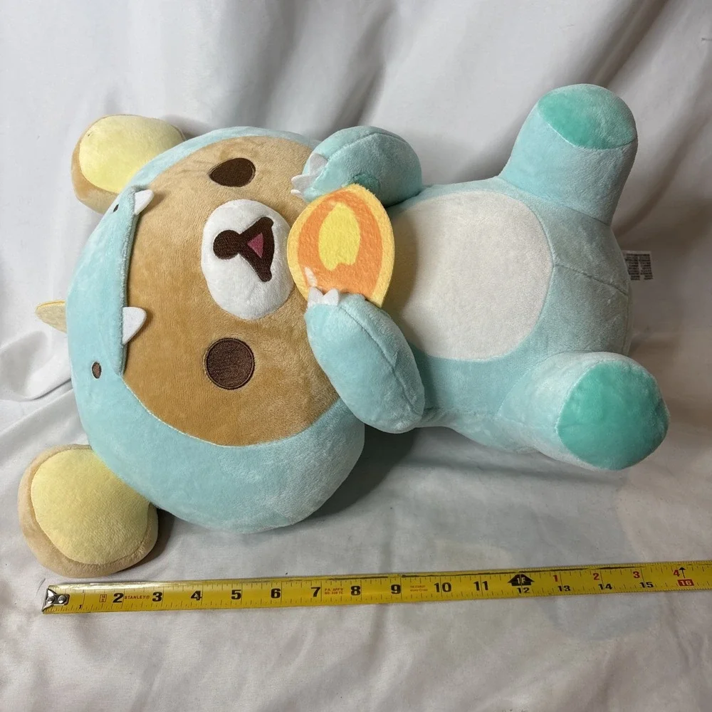 Rilakkuma San-X Blue Dino Eating Cookie 16